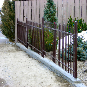 Черный забор Железный частокол для сада